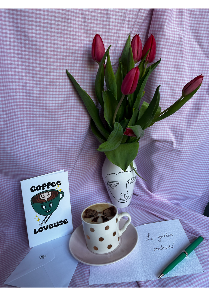 Carte Postale - Coffee Loveuse